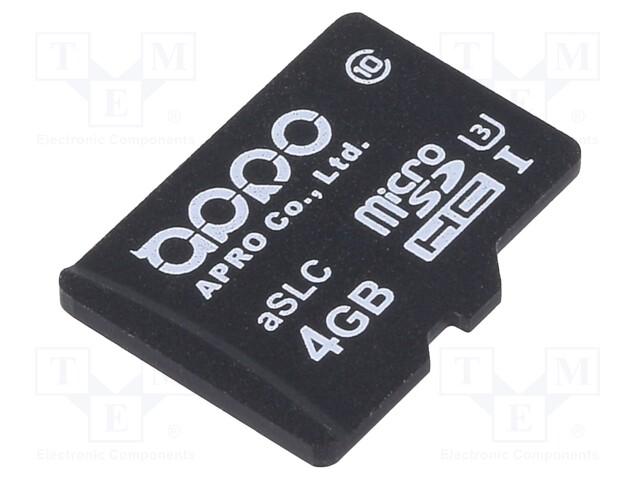 MUISTIKORTTI - ASLC,MICROSDHC - 4GB - TEOLLISUUS--25÷85°C - Muistikortit - WPMSD004G-PFISMAS - 1
