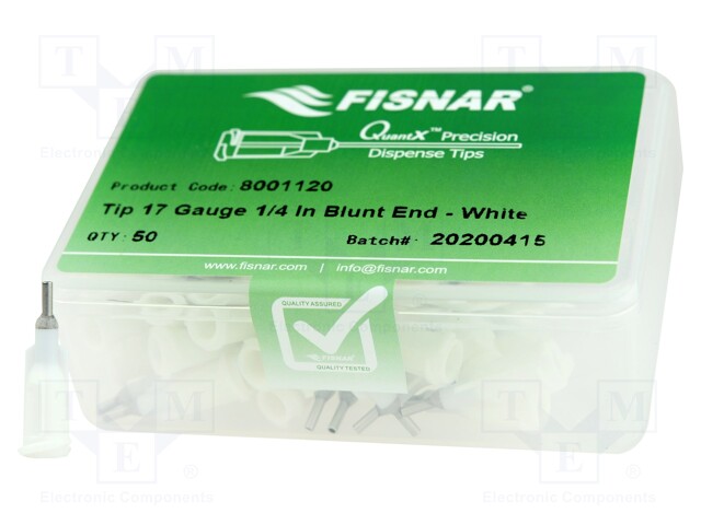 NEULA: TERÄS-0,25" - KOKO: 17 - SUORA - 1,04MM - KIINNITYS: LUER LOCK - Jakelulaitteet ja lisätarvikkeet - FIS-17-14-ES - 1