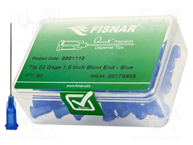 NEULA: TERÄS-1,5" - KOKO: 22 - SUORA - 0,41MM - KIINNITYS: LUER LOCK - Jakelulaitteet ja lisätarvikkeet - FIS-22-32-ES - 1