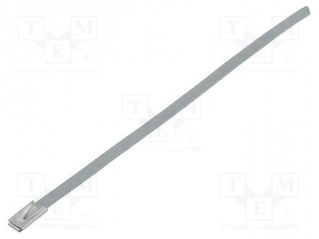 NIPPUSIDE - L: 152MM - W: 4,5MM - RUOSTUMATON TERÄS - TERÄS- - Metalliset nippusiteet ja kiinnityspanna - FIX-STB-152S - 1