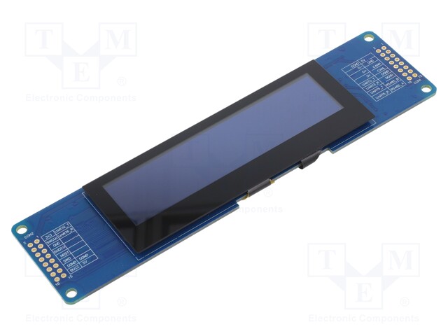 OLED NÄYTTÖ - GRAAFINEN - 3,55" - 256X64 - KOOT: 157X40X1,6MM - 2X16 - Älykkäät näytöt - RLEP02566400DGAAAS - 1