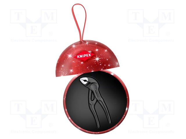 PIHDIT - 100MM - TERÄS - PALLO,JOULULAATIKKO - Säätöleukapihdit - KNP.8700100XMAS - 1