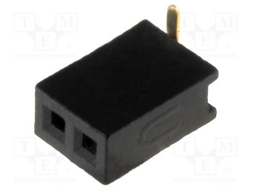 PIIKKIRIMALIITIN - N LIITINAARAS - PIN: 2 - SMT - SUORA - 1A - 1,27MM - 1X2 - Piikkirimaliittimet - DS1065-02-1X2S8BS - 1