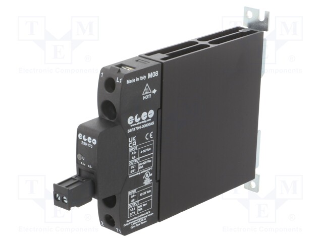 RELE: PUOLIJOHDE - 4÷32VDC - 30A - 48÷600VAC - SSR170H - OUT: SCR - Puolijohdereleet - SSR170H-30600AS - 1