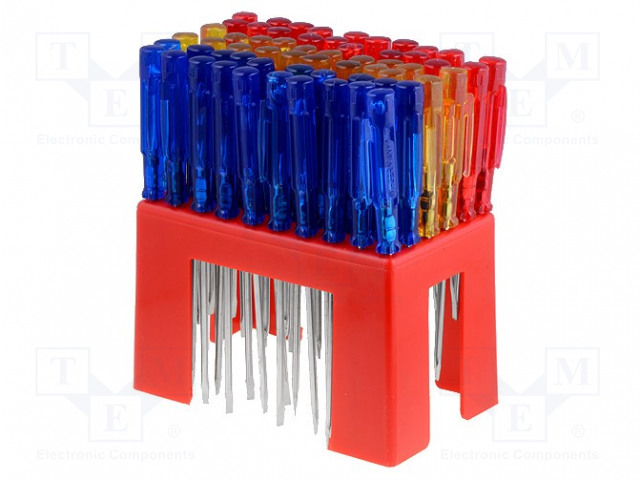 SCREWDRIVER: UNIVERSAL-SET - SLOT - 60PCS. - Ruuvimeisselit ja sarjat - D-MIN-S - 1