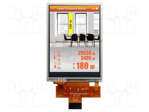 TFT NÄYTTÖ - 2,4" - 240X320 - VALAISTUS: LED - RGB - LIITÄNTÄ: SPI - TFT-näytöt - RFJ240M-ALW-DNS - 1