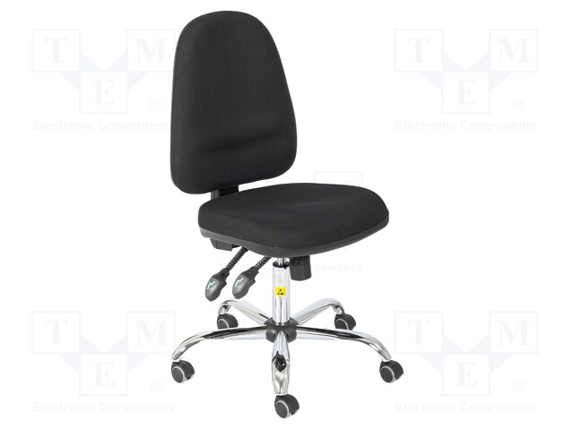 TYÖTUOLI - ESD - NOJAN MIT: 430X455MM - NOJAN MIT: 500X440MM - 505÷635MM - ESD tuolit ja jakkarat - ESD-CHAIR12S - 1