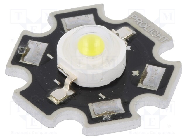 VOIMA-LED - KYLMÄVALKOINEN - STAR - 1W - 4500-5650K - 120÷155LM - 130° - TehoLEDit - valkoiset - PM2E-1LWS - 1