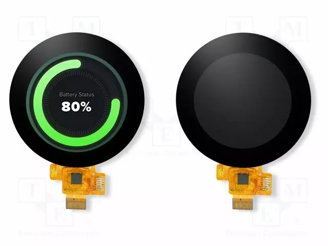 TFT NÄYTTÖ - 1,3" - 240X240 - VALAISTUS: LED - 35,5X38,23MM - RGB - TFT-näytöt - 4DLCD-13-CT-C-S - 1
