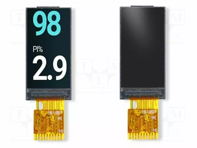 TFT NÄYTTÖ - 1,77" - 128X160 - VALAISTUS: LED - 33,83X43,42MM - RGB - TFT-näytöt - 4DLCD-177-CT-MS - 1