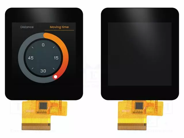 TFT NÄYTTÖ - 2,5" - 240X240 - VALAISTUS: LED - 47,7X51,35MM - RGB - TFT-näytöt - 4DLCD-25-CT-C-16S - 1