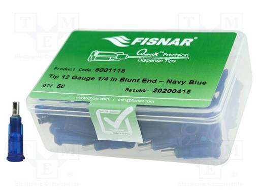 NEULA: TERÄS-0,25" - KOKO: 12 - SUORA - 2,27MM - RUNKO: MUSTA-SININEN - Jakelulaitteet ja lisätarvikkeet - FIS-12-14-ES - 1