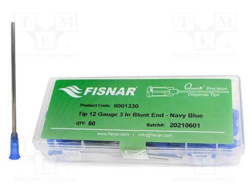 NEULA: TERÄS-3" - KOKO: 12 - SUORA - 2,27MM - RUNKO: MUSTA-SININEN - Jakelulaitteet ja lisätarvikkeet - FIS-12-3-ES - 1