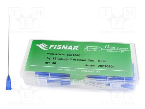 NEULA: TERÄS-3" - KOKO: 22 - SUORA - 0,41MM - KIINNITYS: LUER LOCK - Jakelulaitteet ja lisätarvikkeet - FIS-22-3-ES - 1