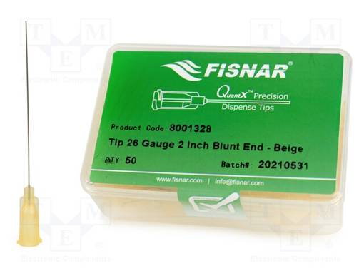 NEULA: TERÄS-2" - KOKO: 26 - SUORA - 230UM - KIINNITYS: LUER LOCK - Jakelulaitteet ja lisätarvikkeet - FIS-26-2-ES - 1