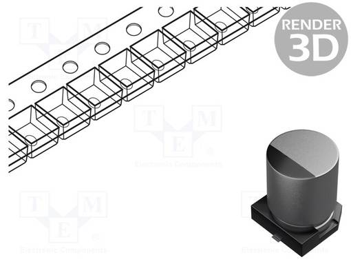 KONDENSAATTORI: HYBRIDI-H: 7,7MM - 68UF - 35VDC - 1,4A - SMD - ESR:OHM - SMD-hybridikondensaattorit - GYA1V680MCQ1GS - 1