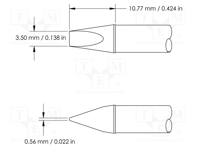 KÄRKI - RUUVIMEISSELI - 3,5MM - 510°C - JUOTINASEMAA VARTEN - Juotinkärjet - HCV-9CH0035S - 1