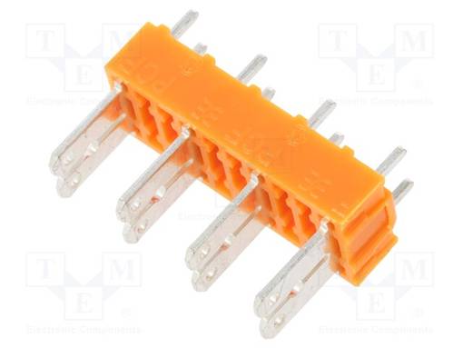 LIITIN: LIITÄNTÄRIMA - UROS-THT - PCB - MESSINKI - TINATTU - SUORA - Juotoskorvat ja kaapeliliittimet - PCB - PCF7.50041803.5S - 1