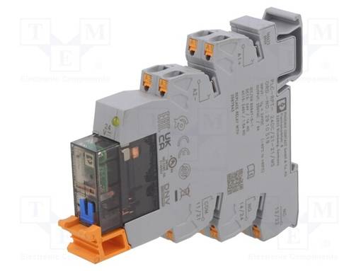 RELE: LIITÄNTÄ - DPDT - UKELAN: 24VDC - 6A - 6A/250VAC - 6A/250VDC - Elektromagneettiset relesarjat - PLC-RPT-2421-21MS - 1