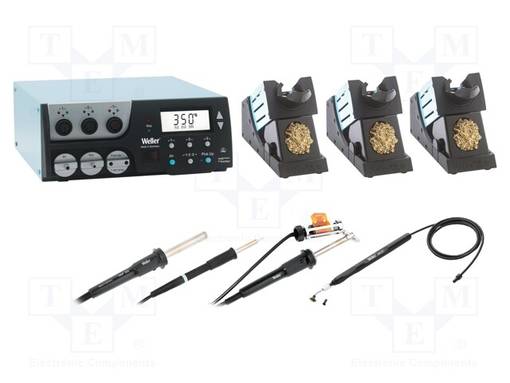 LAITE: KORJAUSASEMA 230VAC - PISTOKE: EU - LÄMPÖTILA-ALUE: 50÷550°C - Juotinasemat ja juotteenpoistoasemat - WEL.WR3000M-DS - 1
