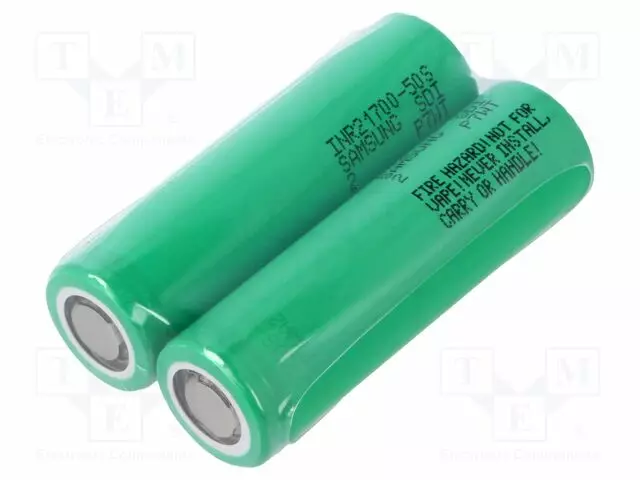 AKKU: LI-ION - 21700 - 3,6V - 5000MAH - Ø21,3X70,6MM - 25A - Akut - ACCU-INR21700-50S - 1