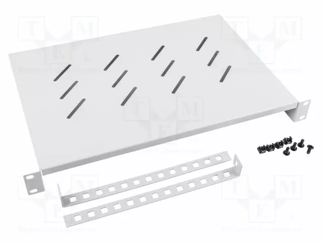 SHELF - 1U - GREY - STANDARD: 19" - RACK SHELF - Räkkikotelot 19' - AK-1004-S - 1