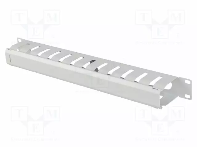 KAAPELIN JÄRJESTÄJÄ - 1U - HARMAA - STANDARDI: 19" - Räkkikotelot 19' - AK-1704-S - 1