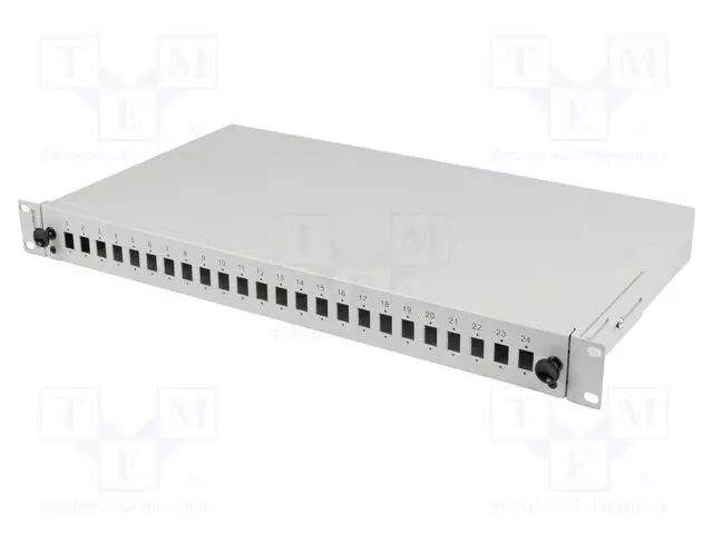 PATCH-VALOKUITUPANEELI - DUPLEX,RACK,SIMPLEX - HARMAA - RACK 19" - Tietokonetarvikkeet - muut - FOP1-24SS-LDS - 1