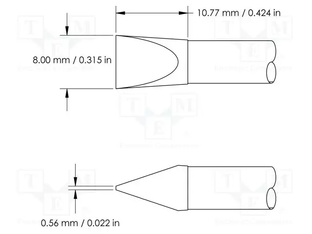 KÄRKI - RUUVIMEISSELI - 8MM - 413°C - JUOTINASEMAA VARTEN - Juotinkärjet - HCV-7CH0080S - 1