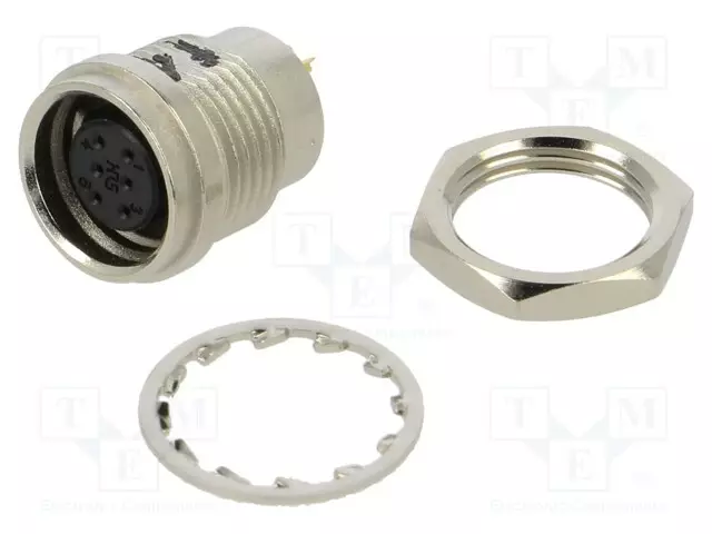 LIITIN: PYÖREÄT - PUSH-PULL - PISTORASIA - PIN: 6 - 1A - HR25 - KULLATTU - Hirose liittimet - HR25A-7R-6S - 1