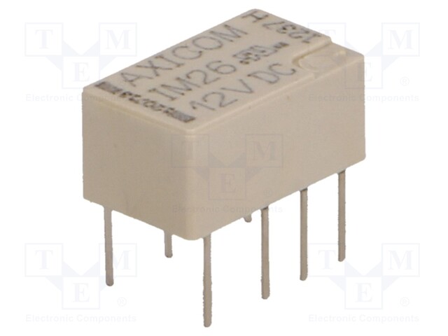 RELE - DPDT - UKELAN: 12VDC - 2A - 0,5A/125VAC - IM - Pienoisreleet - IM26TS - 1