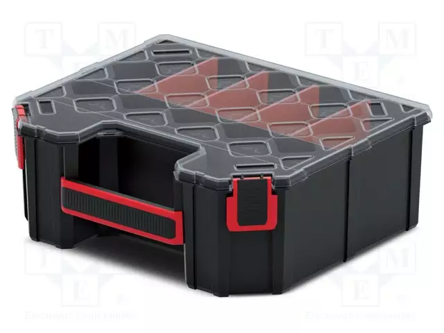 SÄILIÖ: KOLLEKTIIVI - OSIOT - MUSTA - KANNEN VÄRI: LÄPINÄKYVÄ - KORKEA - Säiliöt ja rasiat - KTG302510S - 1