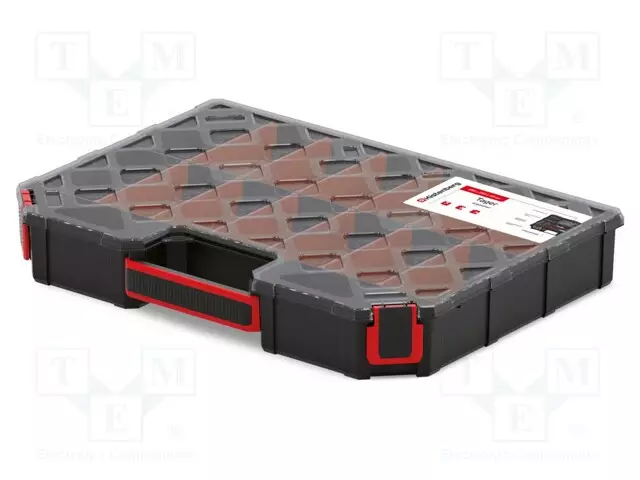 SÄILIÖ: KOLLEKTIIVI - OSIOT - MUSTA - KANNEN VÄRI: LÄPINÄKYVÄ - MATALA - Säiliöt ja rasiat - KTGC40306S - 1