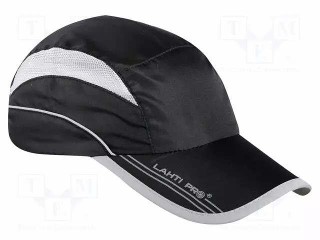 BASEBALL CAP - ADJUSTABLE,SPORTS,WITH NET - MUSTA - POLYESTER - Pää- ja kasvosuojat - LAHTI-L101060S - 1