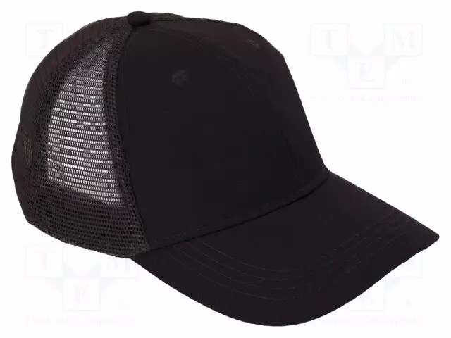BASEBALL CAP - ADJUSTABLE,WITH NET - MUSTA - COTTON,POLYESTER - Pää- ja kasvosuojat - LAHTI-L101120S - 1