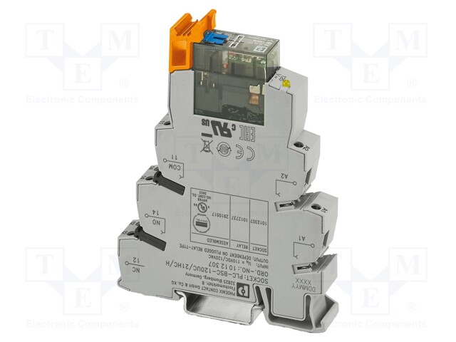 RELE: LIITÄNTÄ - SPDT - UKELAN: 24VDC - 10A - 3A/230VAC - 2A/24VDC - IP20 - Elektromagneettiset relesarjat - PLC-RSC-24DCHCMS - 1
