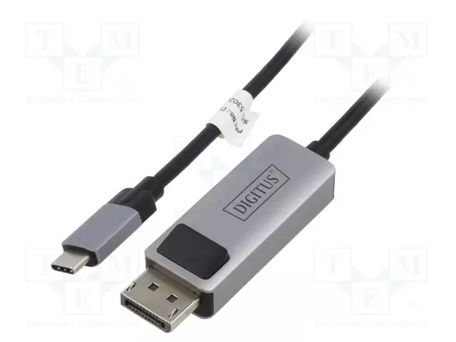 ADAPTERI - DISPLAYPORT 1.4,KAKSISUUNTAINEN - 1M - MUSTA - USB kaapelit ja adapterit - DB-300334-010-S - 1