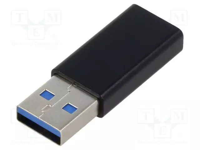 ADAPTERI - USB 3.0 - USB A PISTOKE,USB C RASIA - NIKKELÖITY - 5GBPS - USB kaapelit ja adapterit - AK-300524-000-S - 1