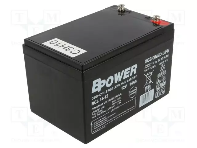 AKKU: LYIJYHAPPO - 12V - 28AH - AGM - AUTOMAATTINEN - 165X125X174MM - Lyijyhyytelöakut - ACCU-SBL-28-12ISS - 1