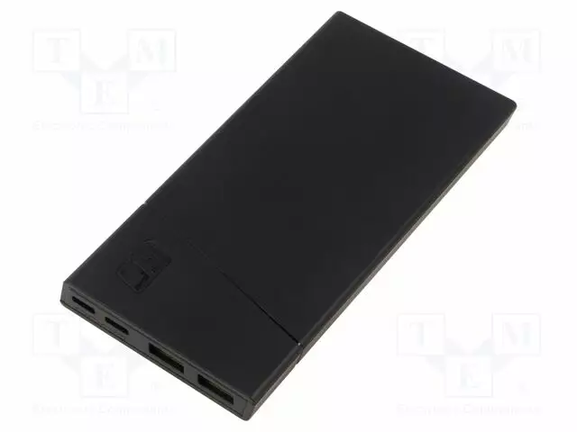 AKKU: POWERBANK - 5V,9V,12V - 10000MAH - 140X72X14MM - 3A - VÄRI: MUSTA - Akut - GC-PBGC02S - 1