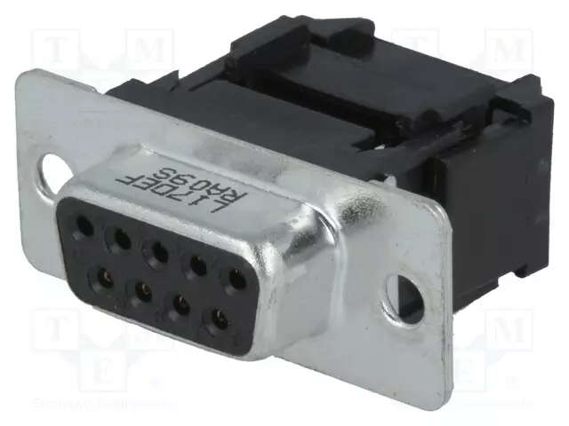D-SUB LIITIN - PIN: 9 - PISTOKE - NAARAS - - KULMA - IDC - D liittimet - L17DEFRA09S - 1