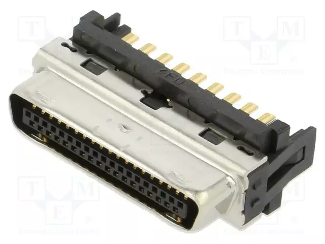 D-SUB LIITIN - PIN: 37 - PISTOKE - NAARAS - JOHTOON - SUORA - DH - 1MM - D liittimet - DH40-37S - 1