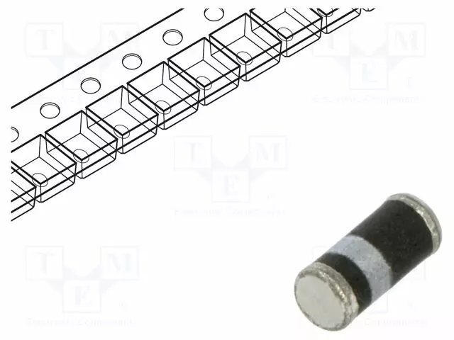 TASASUUNTAUSDIODI - SMD - 1KV - 1A - MINIMELF PLASTIC - UFMAX: 1,1V - Diodit - GL1M-AKS - 1