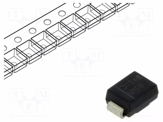 TASASUUNTAUSDIODI - SMD - 200V - 3A - 35NS - SMC - UFMAX: 0,95V - Diodit - ES3D-AKS - 1