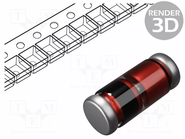 KYTKINDIODI - SMD - 75V - 0,15A - 4NS - MINIMELF GLASS - UFMAX: 1V - 500MW - Diodit - LL4148-AKS - 1