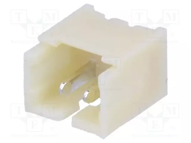 LIITIN: JOHTO-LEVY - PISTORASIA - UROS - PIN: 2 - 1A - 125V - SUORA - THT - Signaaliliittimet rasteri 1,25mm - 125SHA02TS - 1