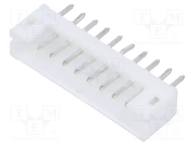 LIITIN: JOHTO-LEVY - PISTORASIA - UROS - PIN: 10 - PH - 2A - 100V - SUORA - Signaaliliittimet rasteri 2,00mm - B10B-PH-K-S - 1