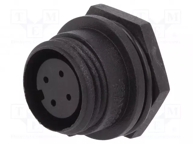 LIITIN: PYÖREÄT - N LIITINAARAS - PIN: 4 - 125V - ILMAN LIITOKSIA - PX liittimet - PX041204S - 1