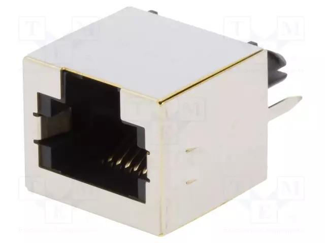 LIITIN: RJ12 - PISTORASIA - PIN: 6 - SUOJATTU - 6P6C - THT - SUORA - RJ liittimet - RJJ66NFVS - 1