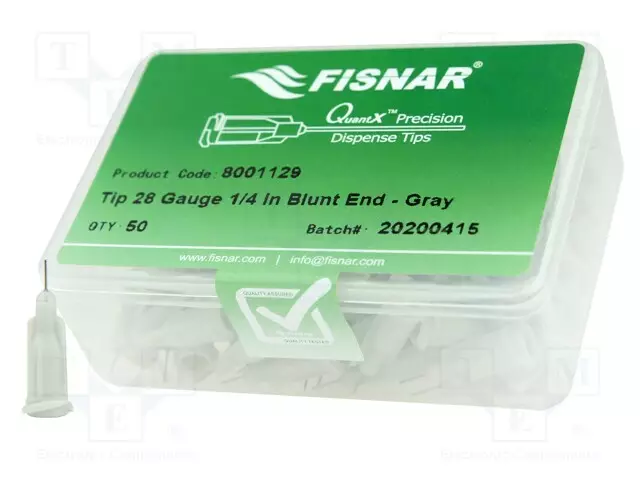 NEULA: TERÄS-0,25" - KOKO: 28 - SUORA - 0,19MM - KIINNITYS: LUER LOCK - Jakelulaitteet ja lisätarvikkeet - FIS-28-14-ES - 1